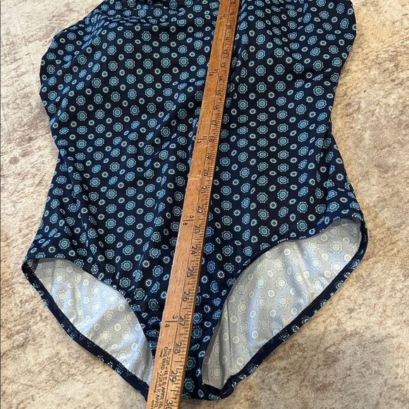 Lands' End Blue Patterned Swimwear20W - Picture 9 of 9